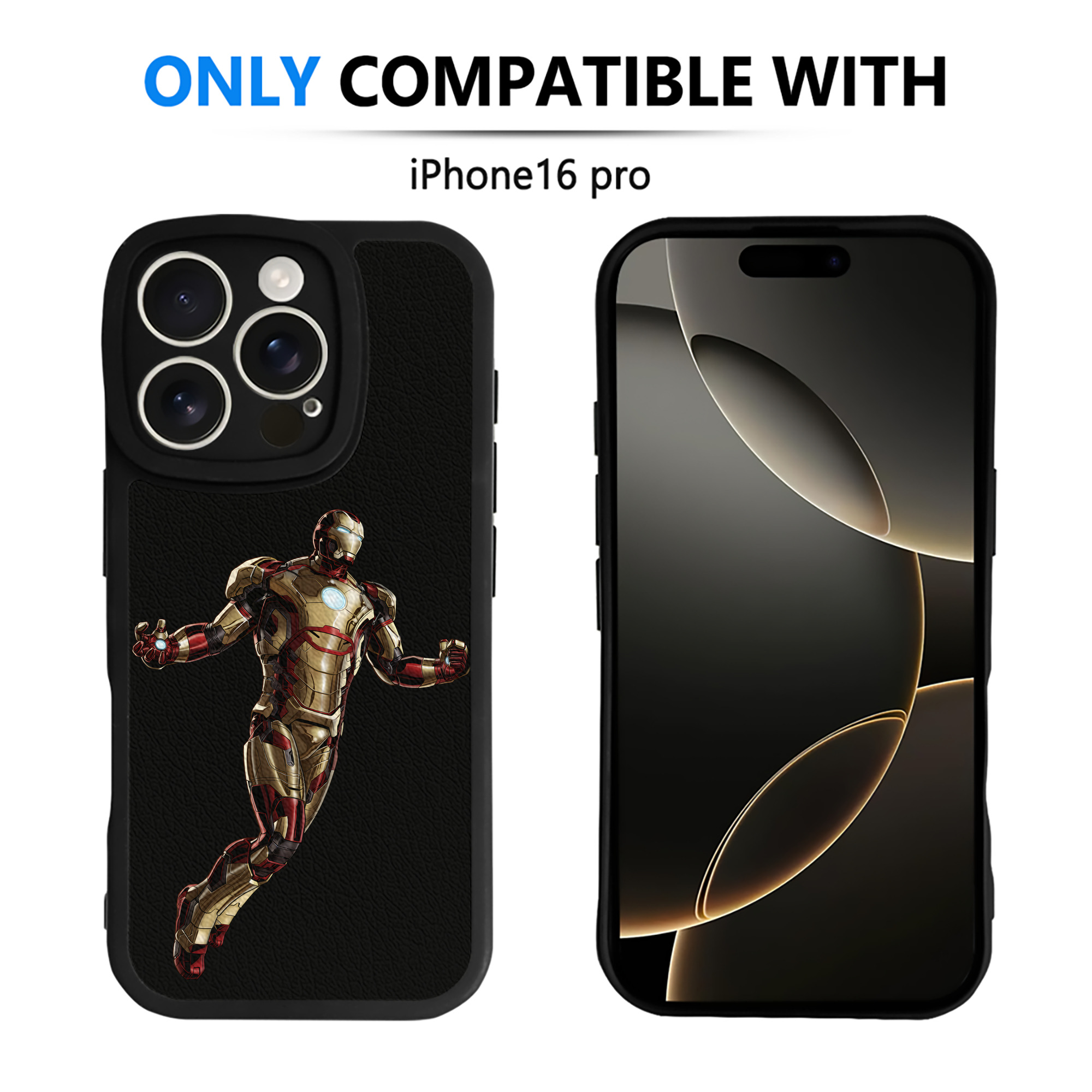 （画像用） アベンジャーズ The Avengers 【iPhone 16シリーズ対応】シリコンスマホケース（レザー調） 材質：シリコン